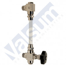 JUEGO GRIFOS DE NIVEL INOXIDABLE ROSCADOS